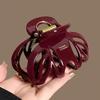 Exquisite Large Pumpkin Hair Claw Clip for Thick Hair - Versatile and High-End