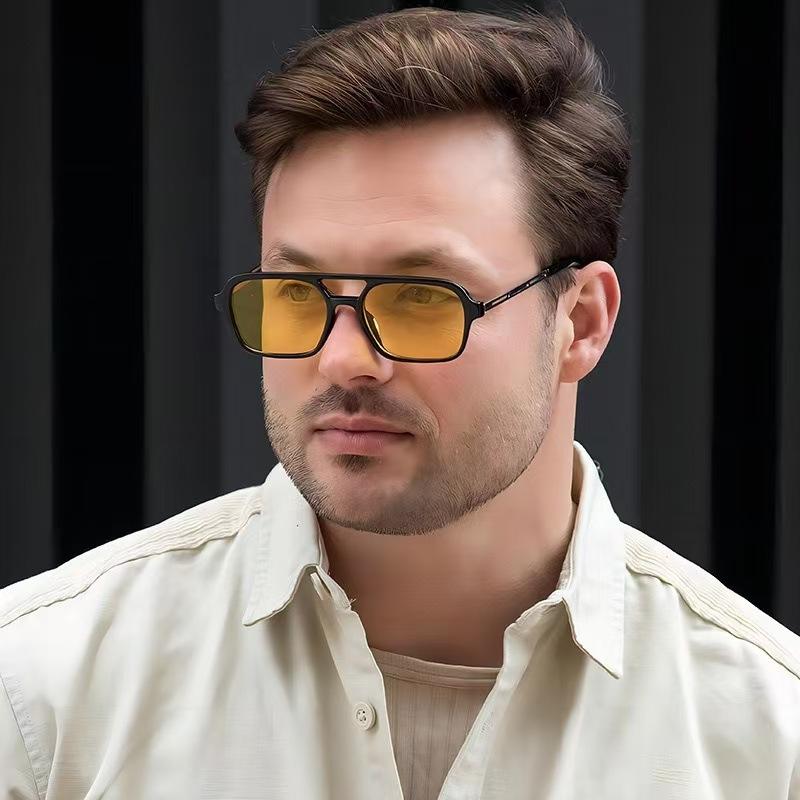 Vintage Metal Frame Square Sunglasses For Women Men Brand Black Rectangle Cool Sunglasses Polygon Sun Glasses For Male Female