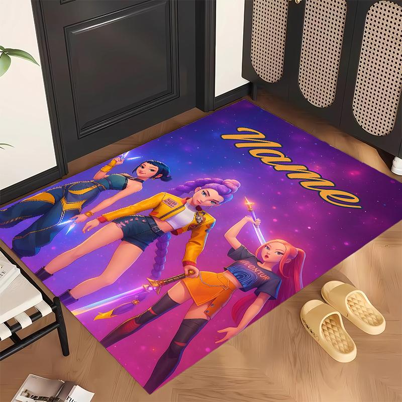 HUNTRIX (121) Personalized name Office Carpet Stylish Decor for Living Room Bedroom Kitchen