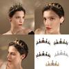 Elegant Rhinestones Crowns Hair Accessory Theater Costume Props Lightweight Metal Bridal Party Headpiece