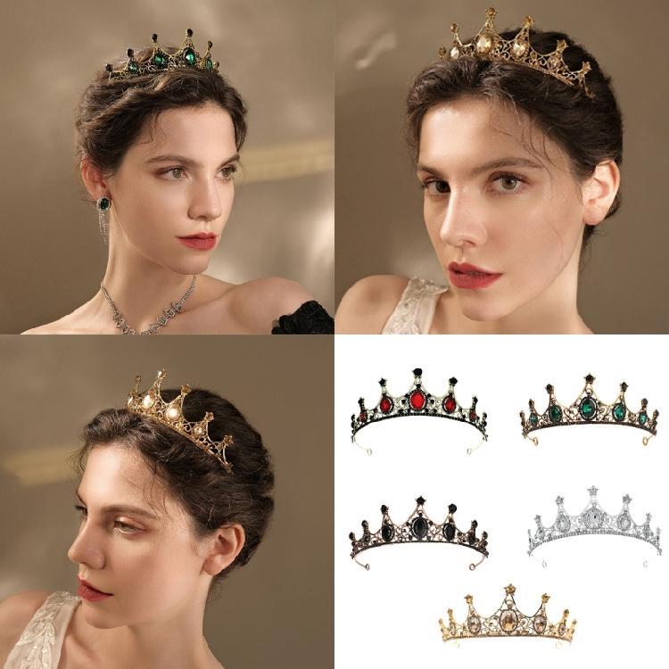 Elegant Rhinestones Crowns Hair Accessory Theater Costume Props Lightweight Metal Bridal Party Headpiece
