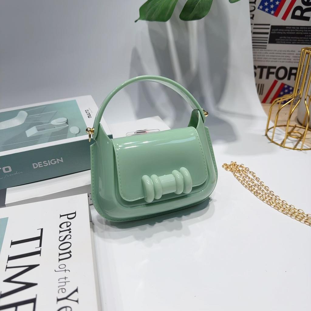 Jelly Bag Portable Shoulder Oblique Span Children'S Pvc Bag Change Bag Children'S Bag