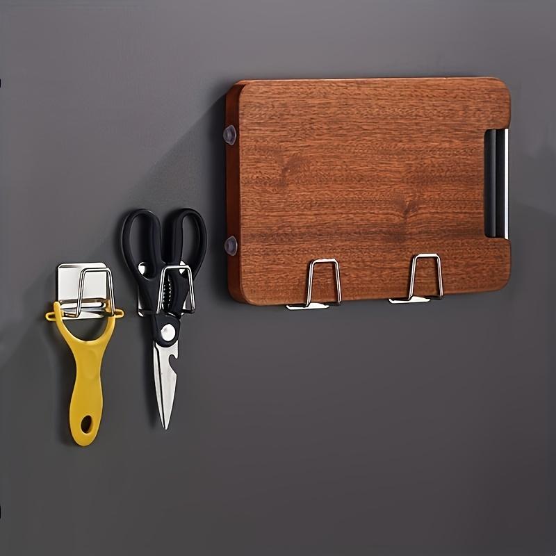 Spülbeckenablage aus Edelstahl zur Wandmontage, Schwammhalter für Küche & Bad, Robuste Haken für Spülmittel und Handtücher, Küchenspülbecken-Zubehör