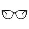 Versace Logo logo hollow design nylon rectangular optical glasses women's black 66014253 VE3387UGB1-Black 54