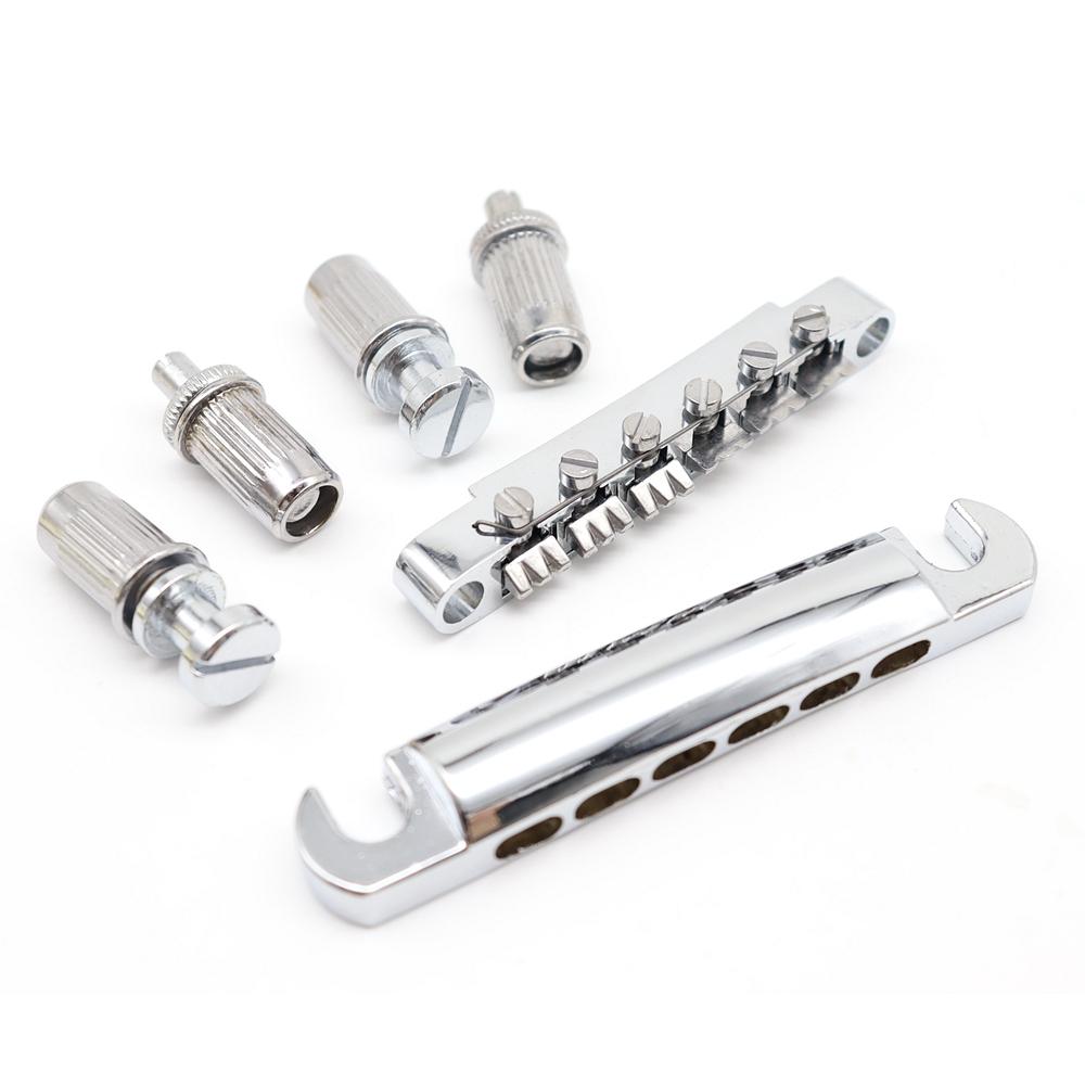 1Set Guitar Bridge Tune-O-Matic Bridge & Tailpiece 12 String For LP Electric Guitar