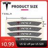Car Sticker 4pcs Car Logo 3D Trim Badge Wheel Brow Decal Car Wheel Hub Sticker For Tesla Model 3 X S Y P100D SpaceX Auto A