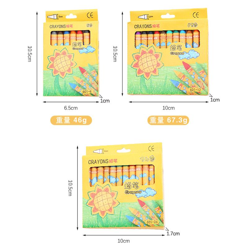 Sunflower 8 /12 /24 Colors Crayons Kids Colored Crayons School Supplies Prizes And Gifts