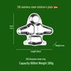Jinwanfu 316L Stainless Steel Kids Divided Meal Plate