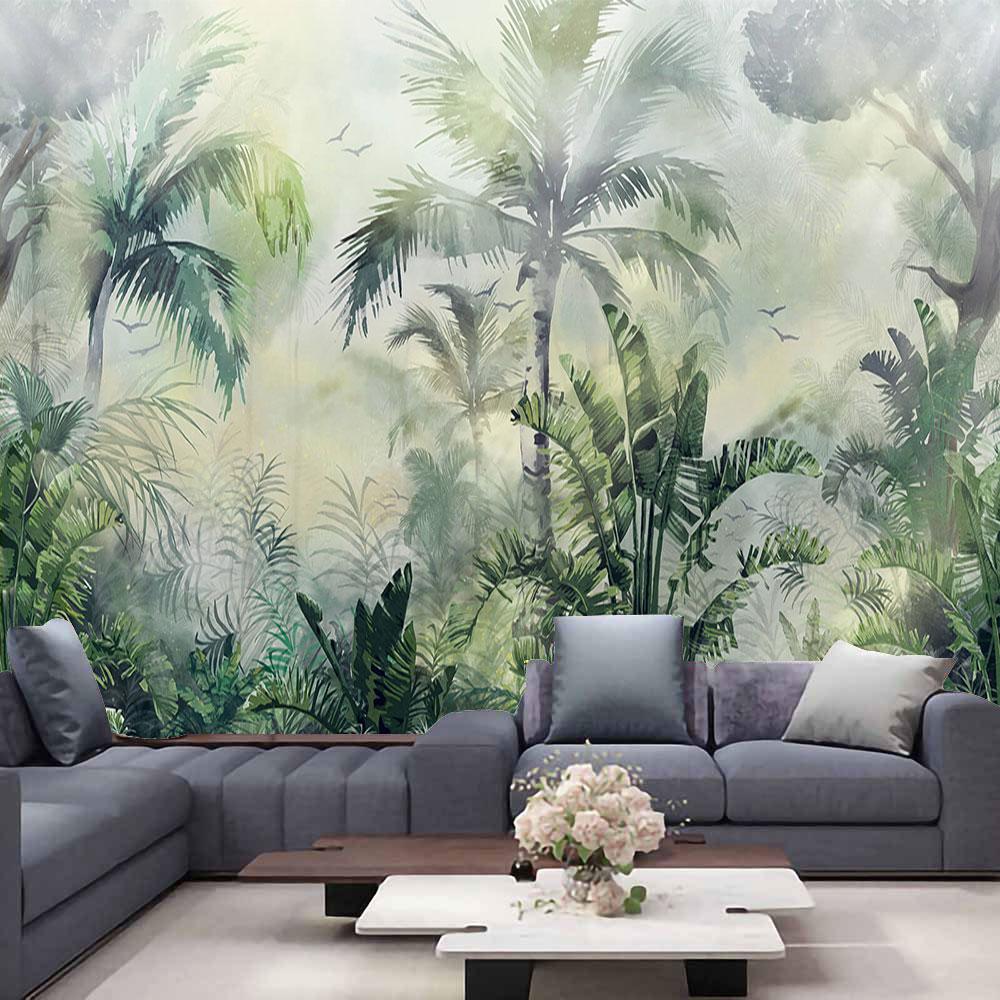 

Домашний декор, натуральный тропический лес, гобелен, тропическое растение, принт листьев, гобелен, настенный фон, 230x180 см 230x180cm