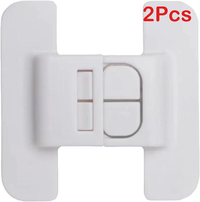 2Pcs Safety Refrigerator Lock Cabinet Door Locker Buckle Home Kids Security Protection Anti-Open Water Dispenser Locks