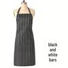 Canvas Waterproof Coffee Shop & Kitchen Apron - Oilproof Cotton Bib for Home & Catering Use