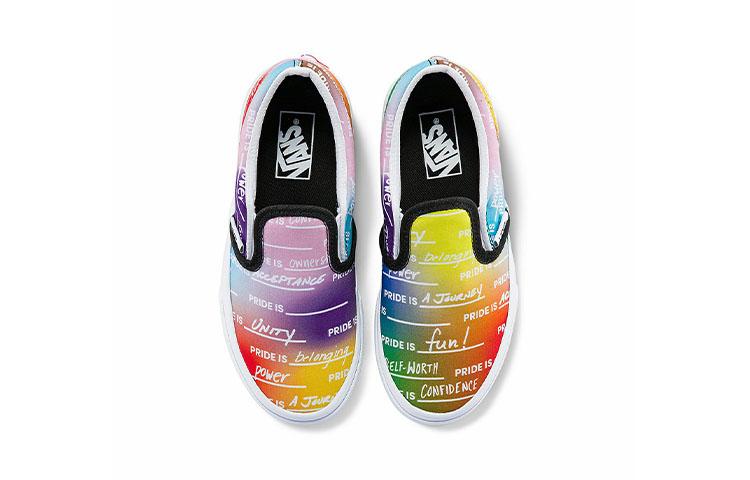 Vans Slip on Casual Low top Kids' Skateboarding Shoes Multicolor Children Aged 3 7 Years Old VN0A7Q5GASA