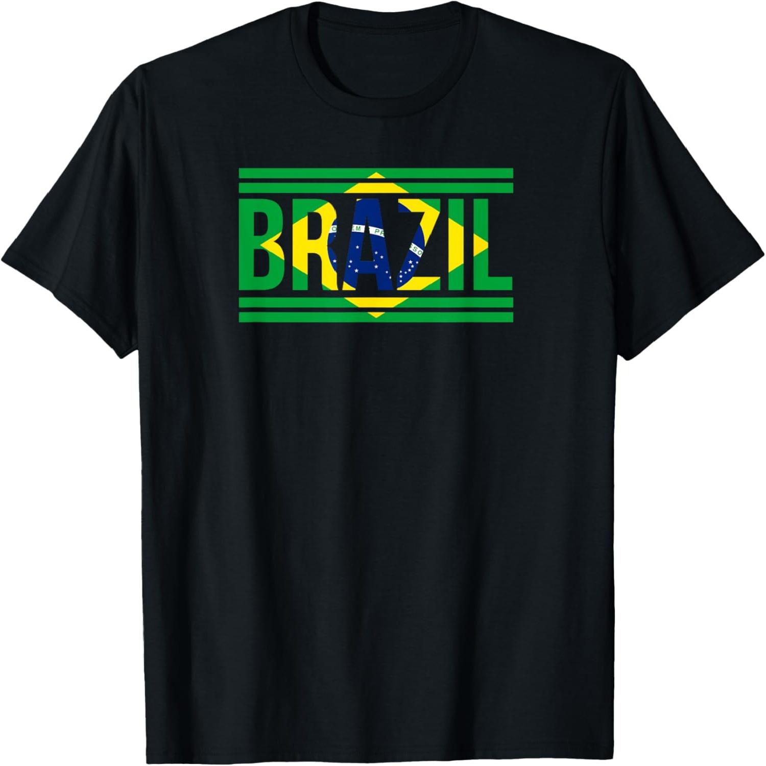 Brazil - Brazilian Flag Shirt _ Sports Soccer Football Gift S