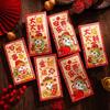 Blessing Chinese Snake Year Red Envelopes Cartoon Lucky Money Pockets  Bonus