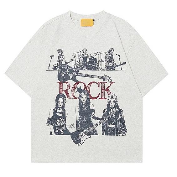 

Футболка с коротким рукавом с буквенным принтом для мужчин, летняя новинка, модный свободный крой, универсальный однотонный топ с коротким рукавом больших размеров 3XL светло-серый