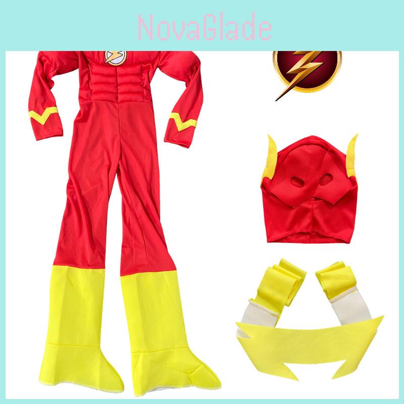The Flash Muscle Costume For Boys New Design For Cosplay And Parties