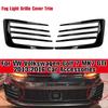 Car Front Bumper Wind Knife Fog Frame Lamp Trim Blade Strip Light Eyebrow Cover For VW Volkswagen Golf 7 MK7 GTI GTD 2012-2017