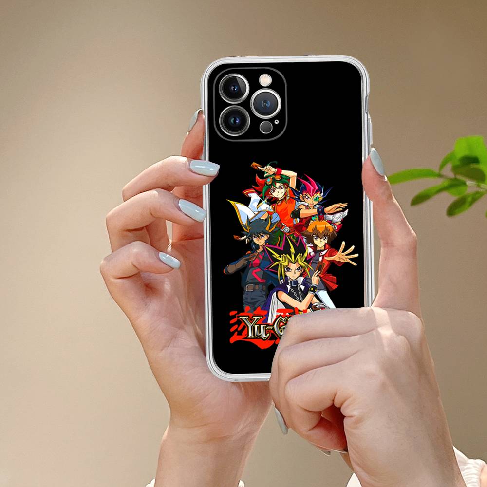 Amine Yu Gi Oh Classic Transparent TPU Phone Case For IPhone 17 11 12 13 14 15 16 Pro Max 16 Plus Cover