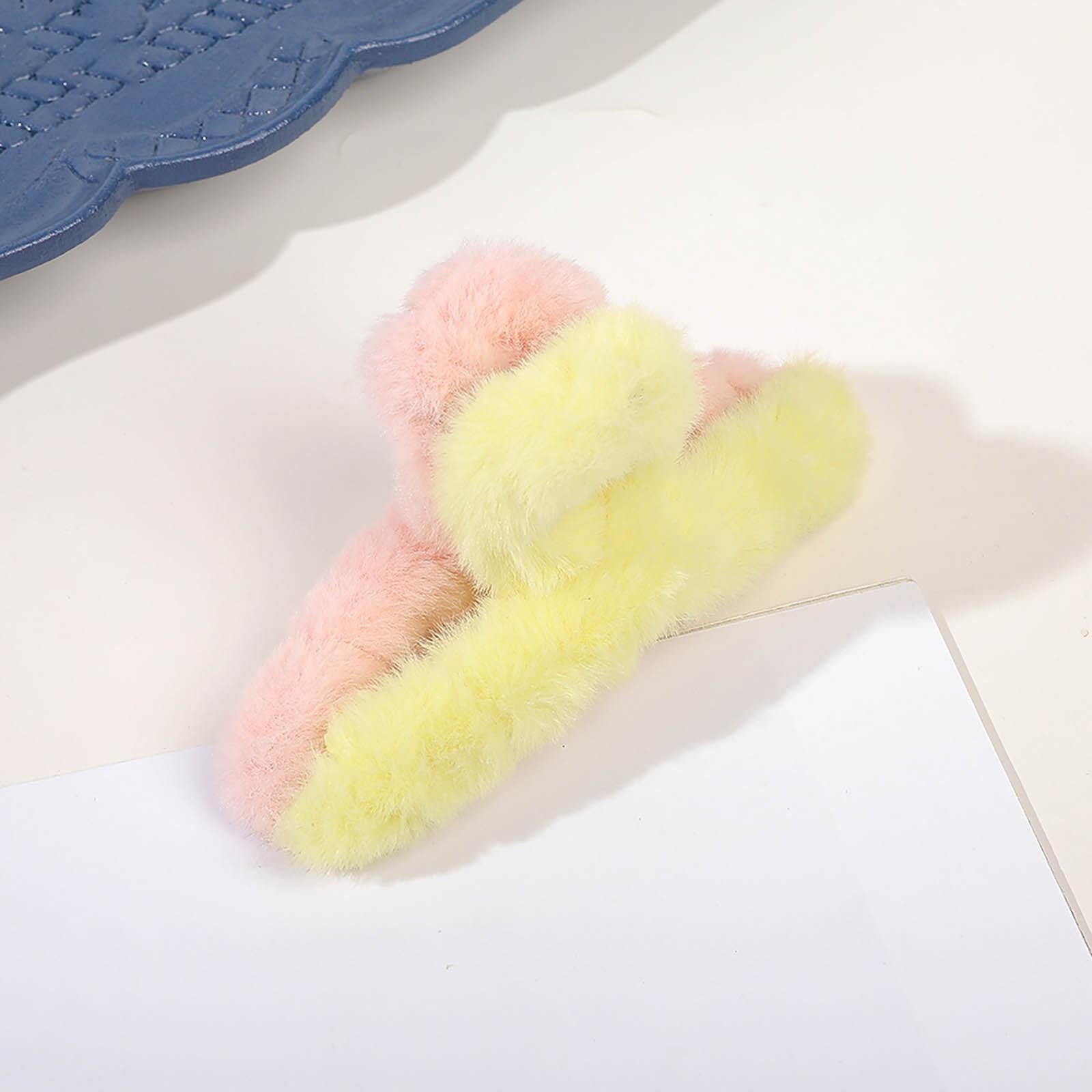 

Плюшевые заколки для волос из искусственного F-ur когти для волос для женщин, расчески, зажимы, осенне-зимние шпильки, модные заколки для волос, аксессуары для волос One Size