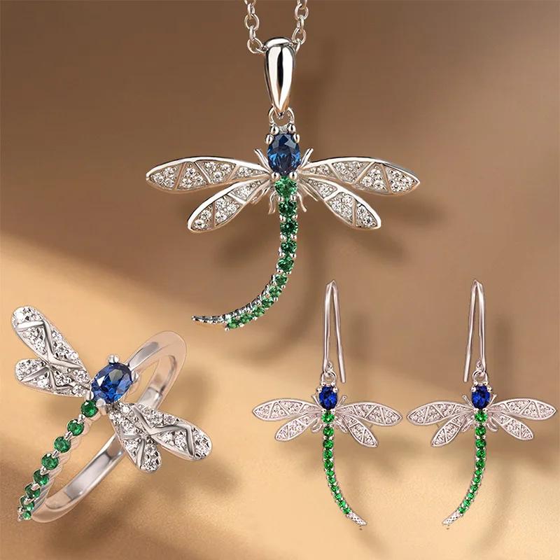 

3-piece Design with Dazzling Temperament, Geometric Luxury, Bride s Wedding Zircon Zircon Accessories, Vacation Zircon Set