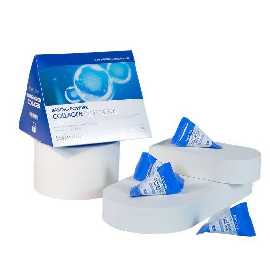 Farmstay Collagen Baking Powder Pore Scrub Deep Cleansing & Exfoliating Pack (7g x 25)