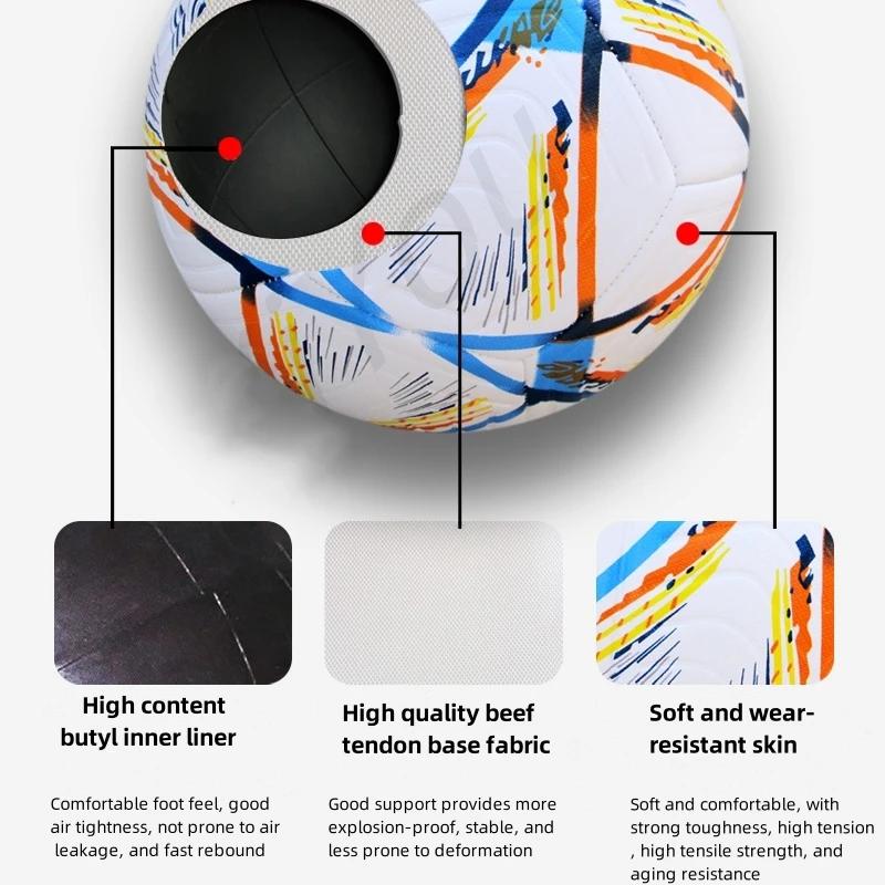Soccer Balls Official Size 5 PU Material Seamless Match Training Football Goal Team Outdoor Professional Functional Training
