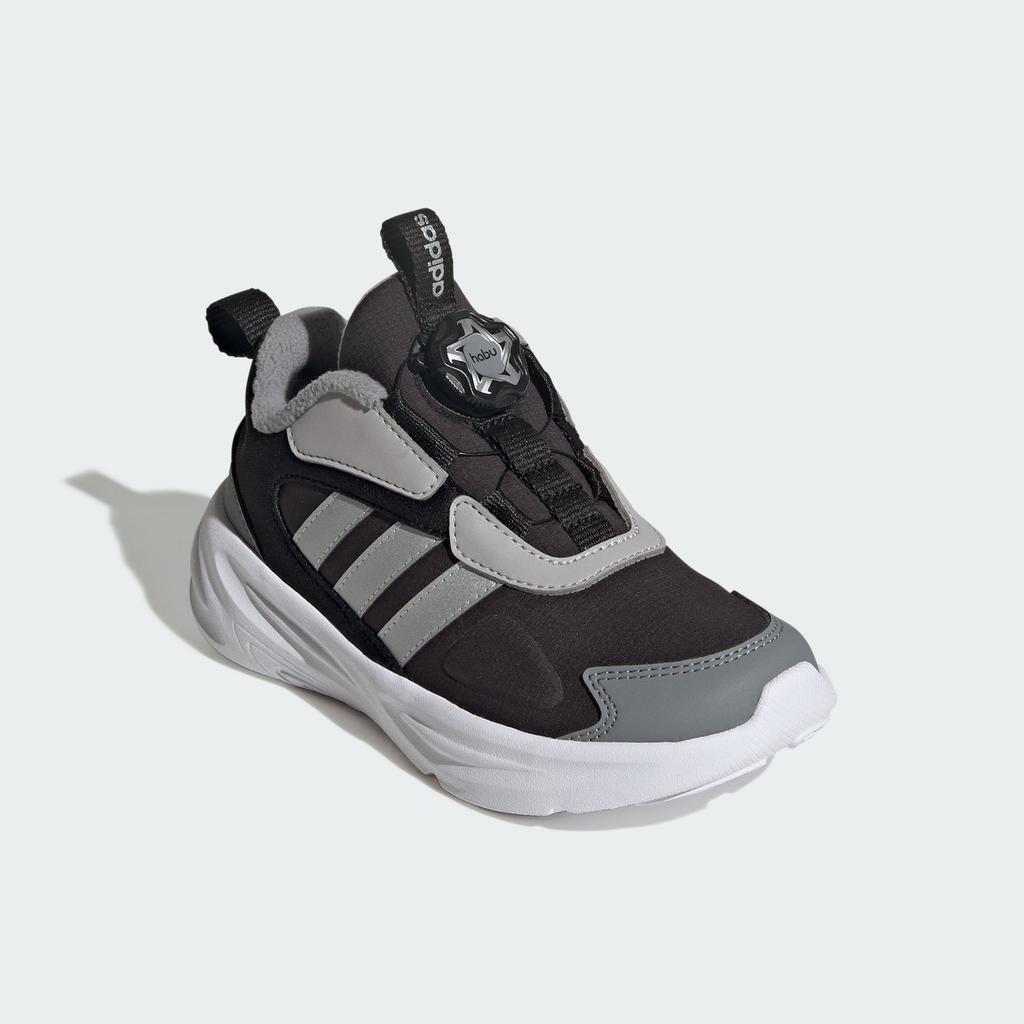 adidas Ozelle Low Top Casual Shoes Black Gray Kids'