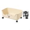 Portable Under Desk Storage Solution with Rolling Wheels for Home And Office