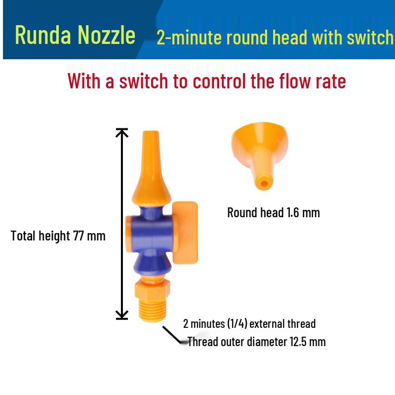 Low Pressure Fan-Shaped Air Knife Nozzle - Flat Jet Liquid Spray Head