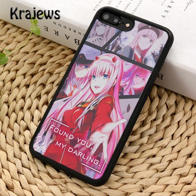Krajews Zero Two Darling In the FranXX Anime Phone Case Cover For iPhone 14 SE 6 7 8 Plus XR XS 11 12 13 Pro Max Samsung S21 S22