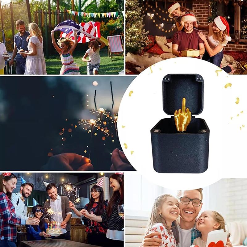 Cutie Cadou Surpriză Degetul Mijlociu Perfectă Spoof Mână Glumă Cadou Pop-Up Cu Cutie Pentru Adulți Crăciun Noutate Distracție Cadou Glumă Decor