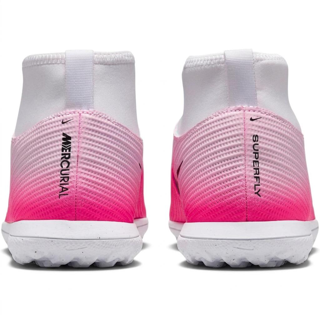 Nike Mercurial Superfly 11 Jr. Club TF GS Comfortable Fit High-Top Kids Soccer Shoes Unisex Sneaker Pink White IQ2321-900