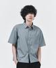 SIGNATURE Summer Oxford Crop Half Shirt [Blue]