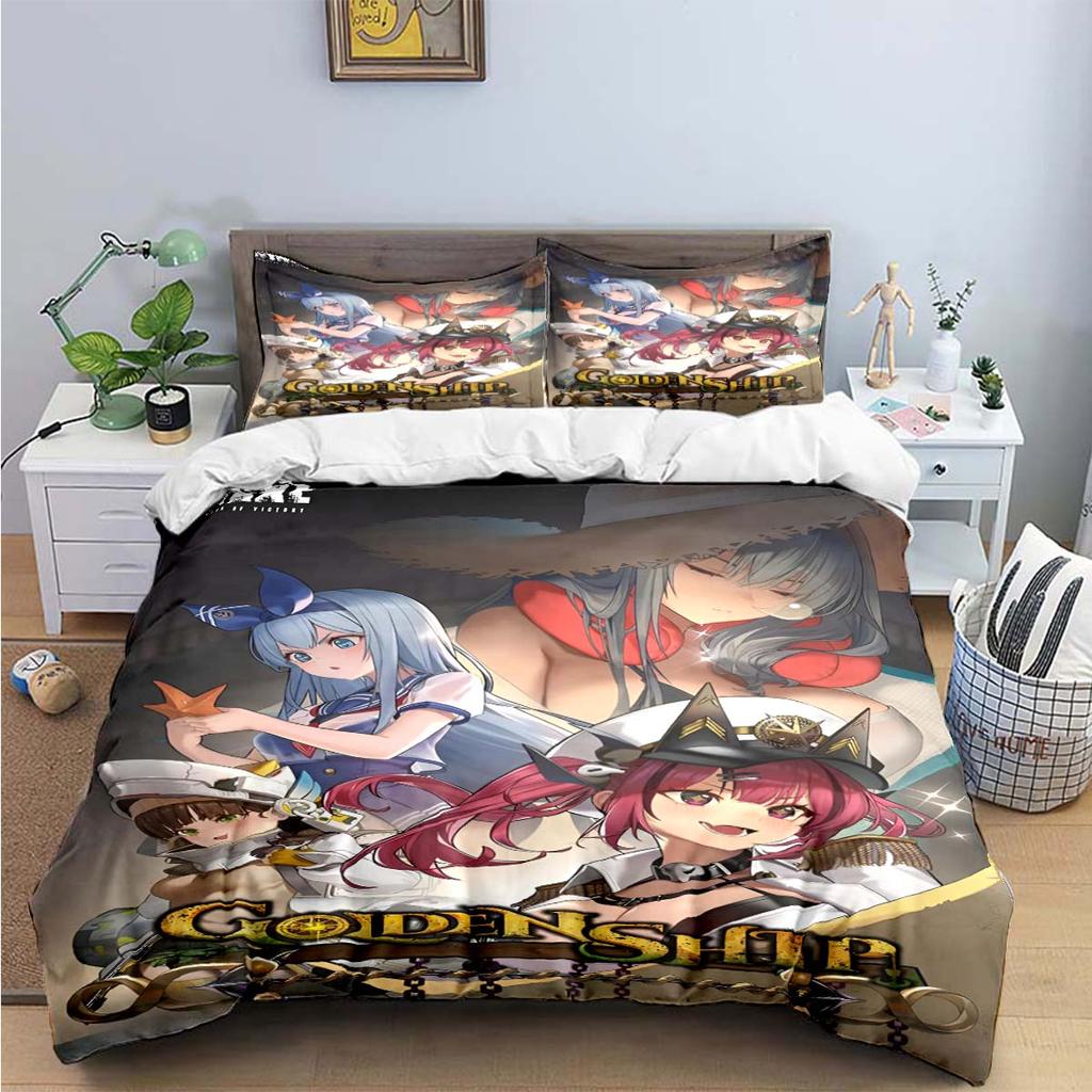Hot Game Characters Nikke Goddess of Victory Bedding Sets Bed Supplies Set Duvet Cover Bed Comforter Set Bedding Set Luxury Gift