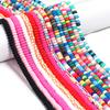 1String Polymer Clay Beads Colorful Loose Spacer Flat Round Beads For DIY Bracelet Necklace Charm Jewelry Accessories Wholesale