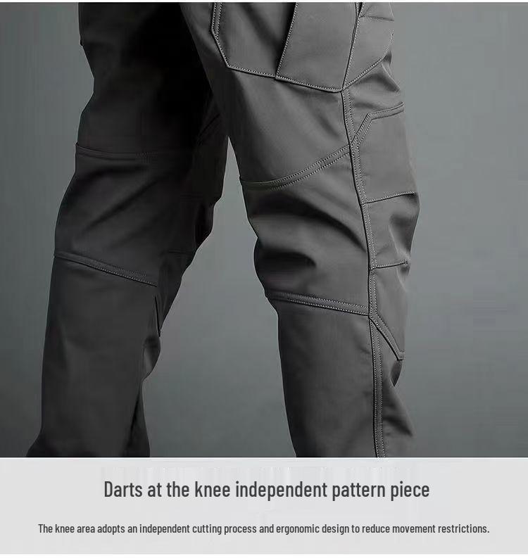 Men's IX7 Tactical Windproof Outdoor Softshell Pants - Winter Fleece-Lined, Waterproof, Warm.