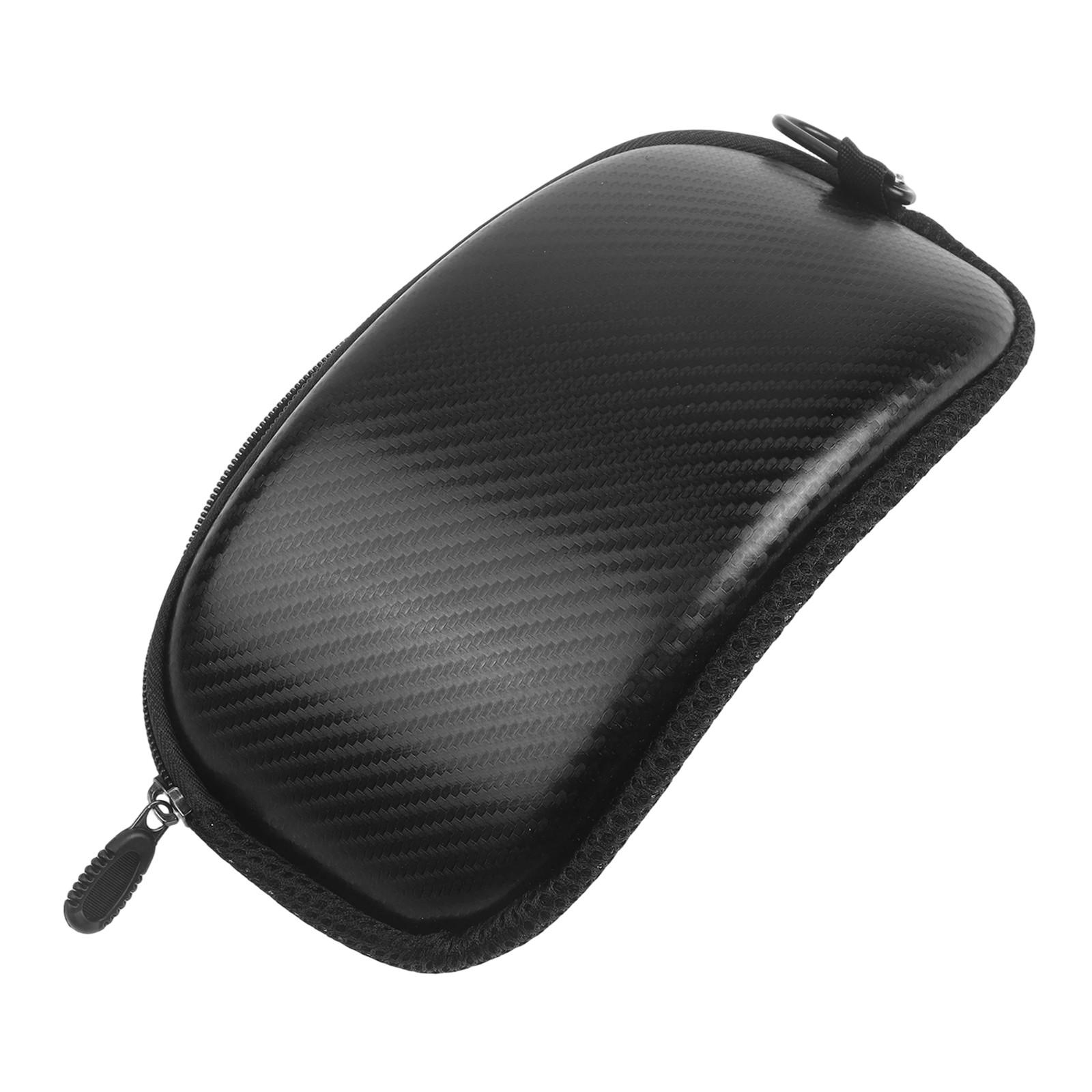 

Черный стеклянный чехол-бокс для очков Жесткий чехол-сумка ПУ чёрный