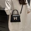 Elegant Versatile Handheld Square Bag For Women Fashionable Bowknot Shoulder Bag