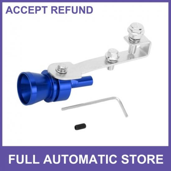 1Set Turbo Sound Exhaust Muffler Pipe Whistle Rear Tailpipe M Aluminum Universal