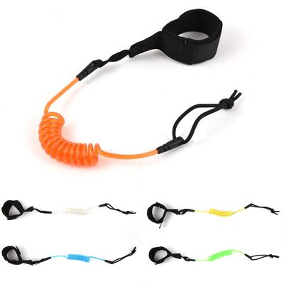 1.2m/ 4ft Surfboard Leash Coiled Sup Leash Leg Rope Elastic Safety Outdoor SUP Strap