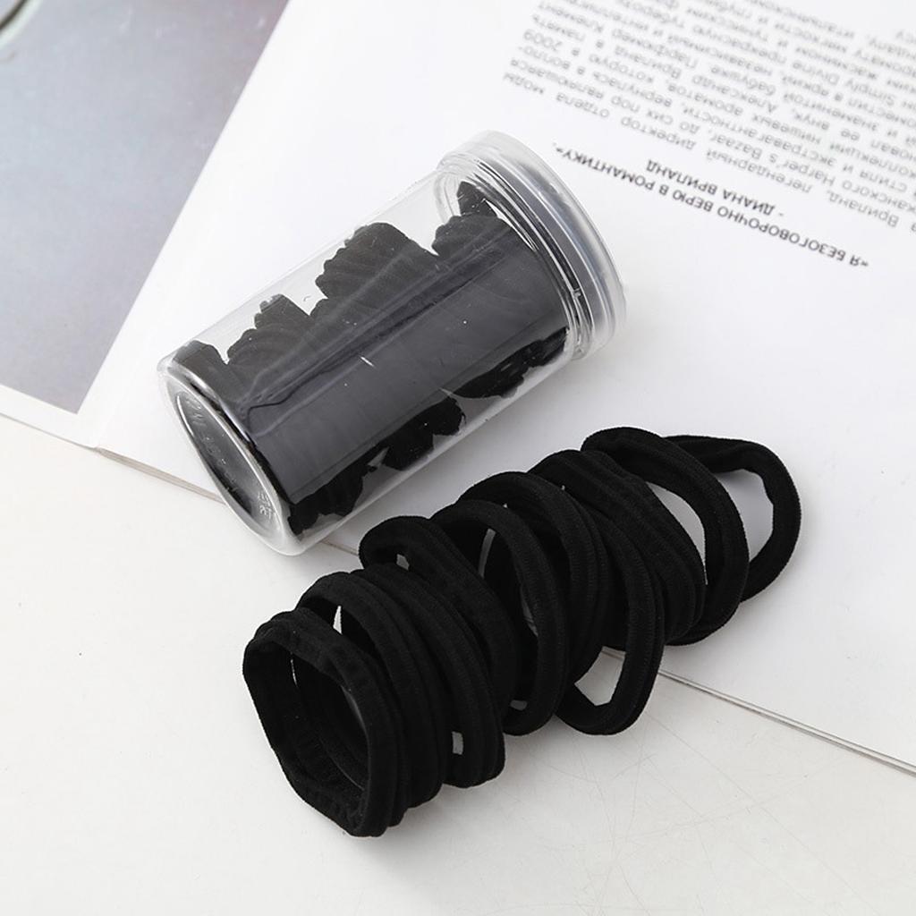 Seamless Hair Ties Elastic Headbands Made with Polyester and Spandex for All Hair Types Gentle on Hair No Breakage