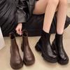Thick-soled Martin boots Women's autumn and winter Martin boots 2025 New thick-heeled early autumn boots Autumn and winter boots Skinny boots