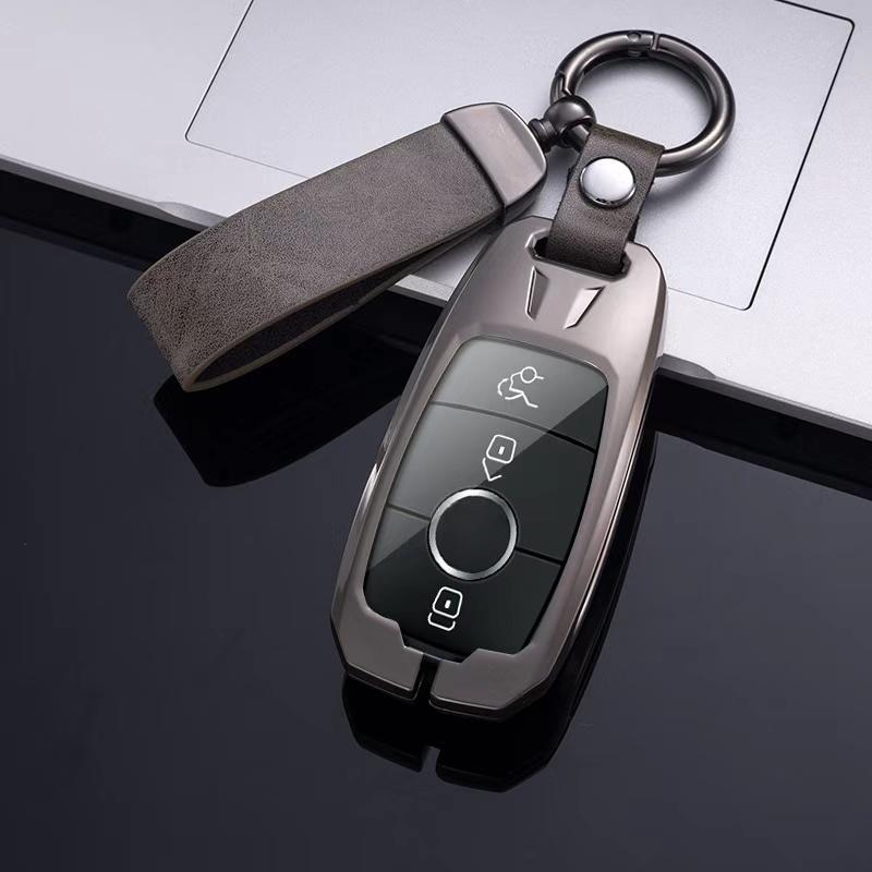 Metal Zinc Car Remote Key Case Cover Shell For A C E S G Class GLC CLE CLA GLB GLS W177 W205 W213 W222 X167 AMG