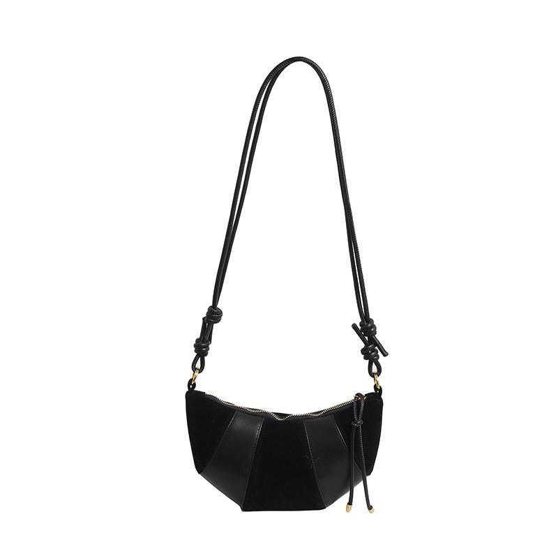 Ielgy Retro Niche High-End Frosted Dumpling Bag French One-Shoulder Messenger All-Match Commuter Croiss