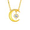 Necklace Female Star Moon Love Pendant Integrated Set Chain Premium Niche Design Girlfriend Gift Fashion Jewelry Quality