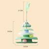 Rotating Octopus Cat Toy Collapsible Four-Layer Turntable Track Ball Cat Stick Feather Cat Self-Entertaining Anti-Boredom Toy