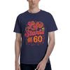 Happy Life Starts At 60 Men T Shirts 60 Birthday Funny Tee Shirt Short Sleeve O Neck 100 Cotton Unique Clothing TShirt