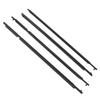 4Pcs Window Seal Weatherstrip 75720 42030 Black Waterproof Sturdy Window Weatherstrip Belt Kit For RAV4