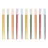 KOBACH Colorful Fruit-Themed Alloy Chopsticks Set - 10 Pairs