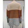 Autumn and Winter Long Sleeve Casual Plus Size Knitted Sweater Women Striped Turtleneck Pullover Sweaters Women Elegant Vintage Loose Knitwears 24956